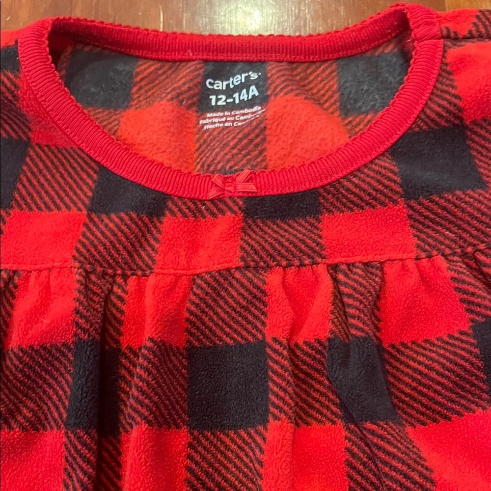 Carter's Red and Black Buffalo Plaid Girls' Nightgown
